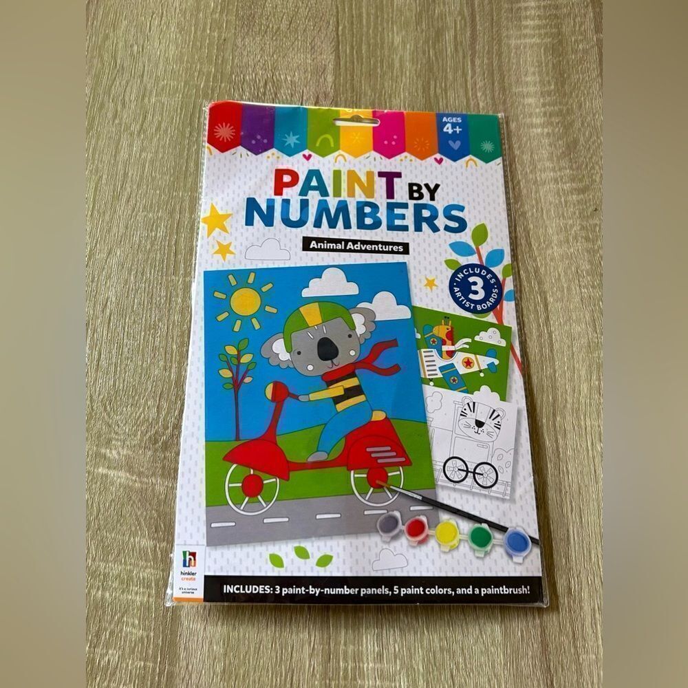 NEW … HINKLER “Paint By Numbers” Animal Adventures